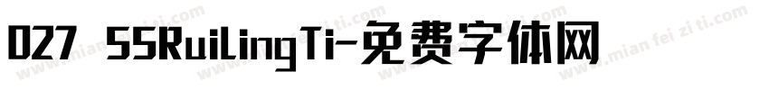 027 SSRuiLingTi字体转换